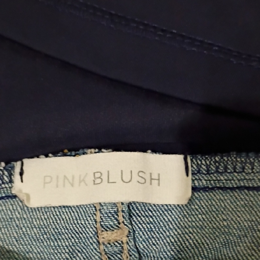 Pinkblush Light Blue Distressed Skinny Jeans Maternity Size 30 - Picture 2 of 10